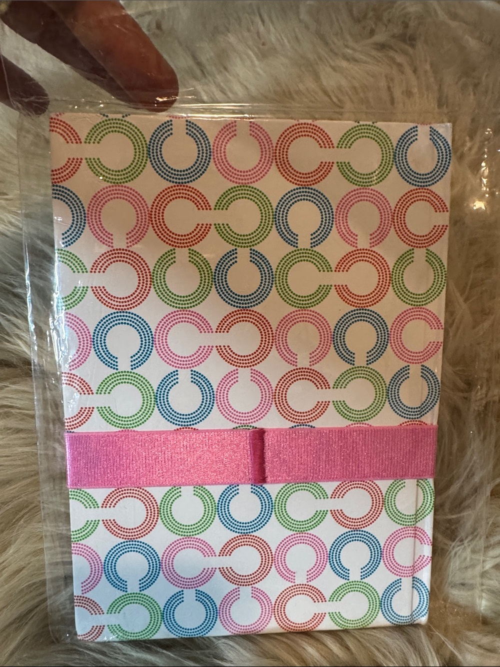 NOTEBOOK with Multicolor Circle CC Pattern - Picture 2 of 2